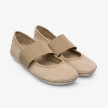 Camper Right Ballerina Sko Dame Beige AHBNKT-797